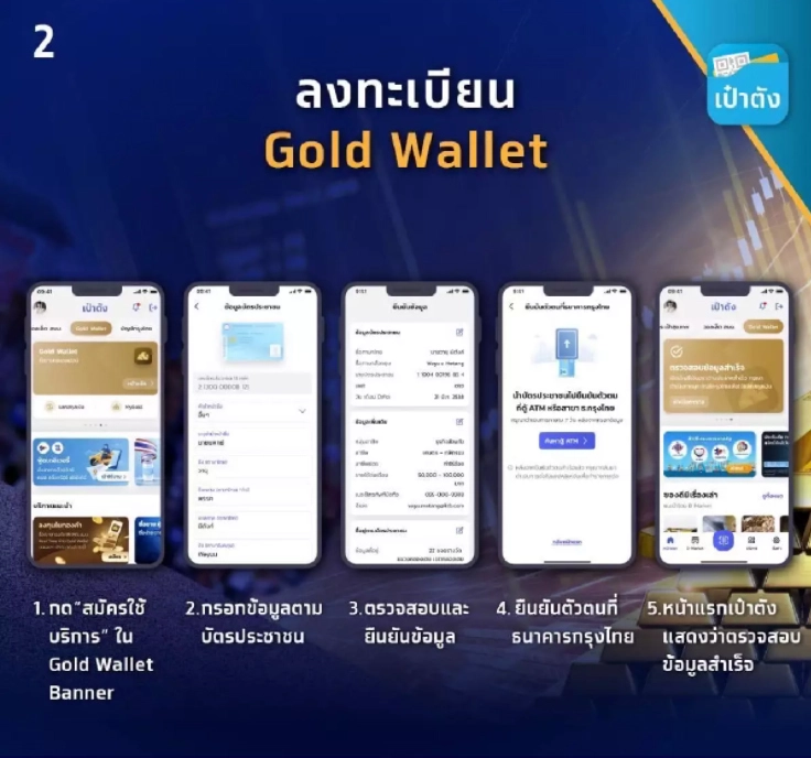 วิธีลงทะเบียน Gold Wallet