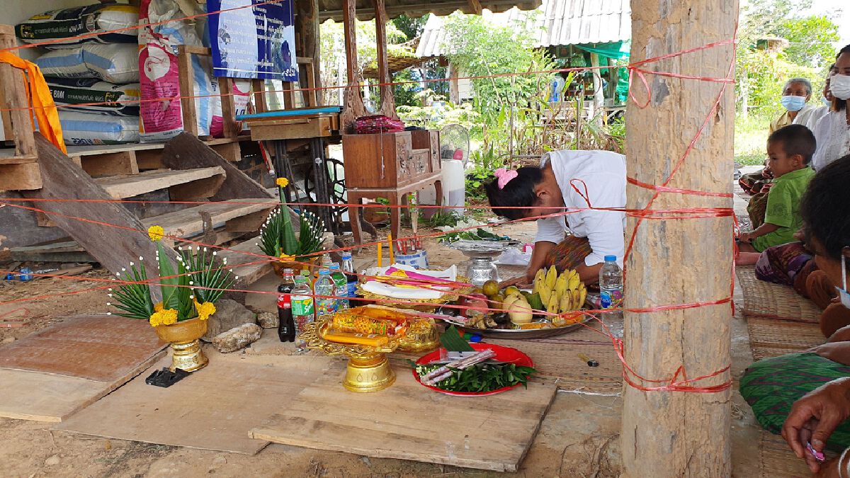 แห่ขอเลขเด็ดจอมปลวกรูปร่างคล้ายพญานาค