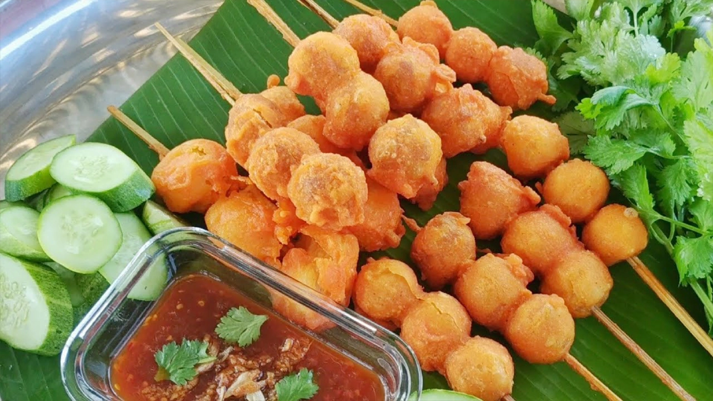 ของทอด/ปิ้ง + ผัก