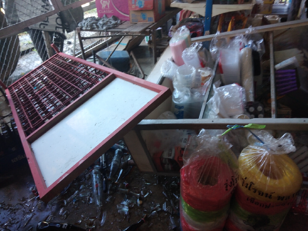 ซ่อมเสร็จแล้ว! ร้านของชำห้วยสัตว์ใหญ่ถูกช้างป่า  รื้อค้นพังเสียหาย
