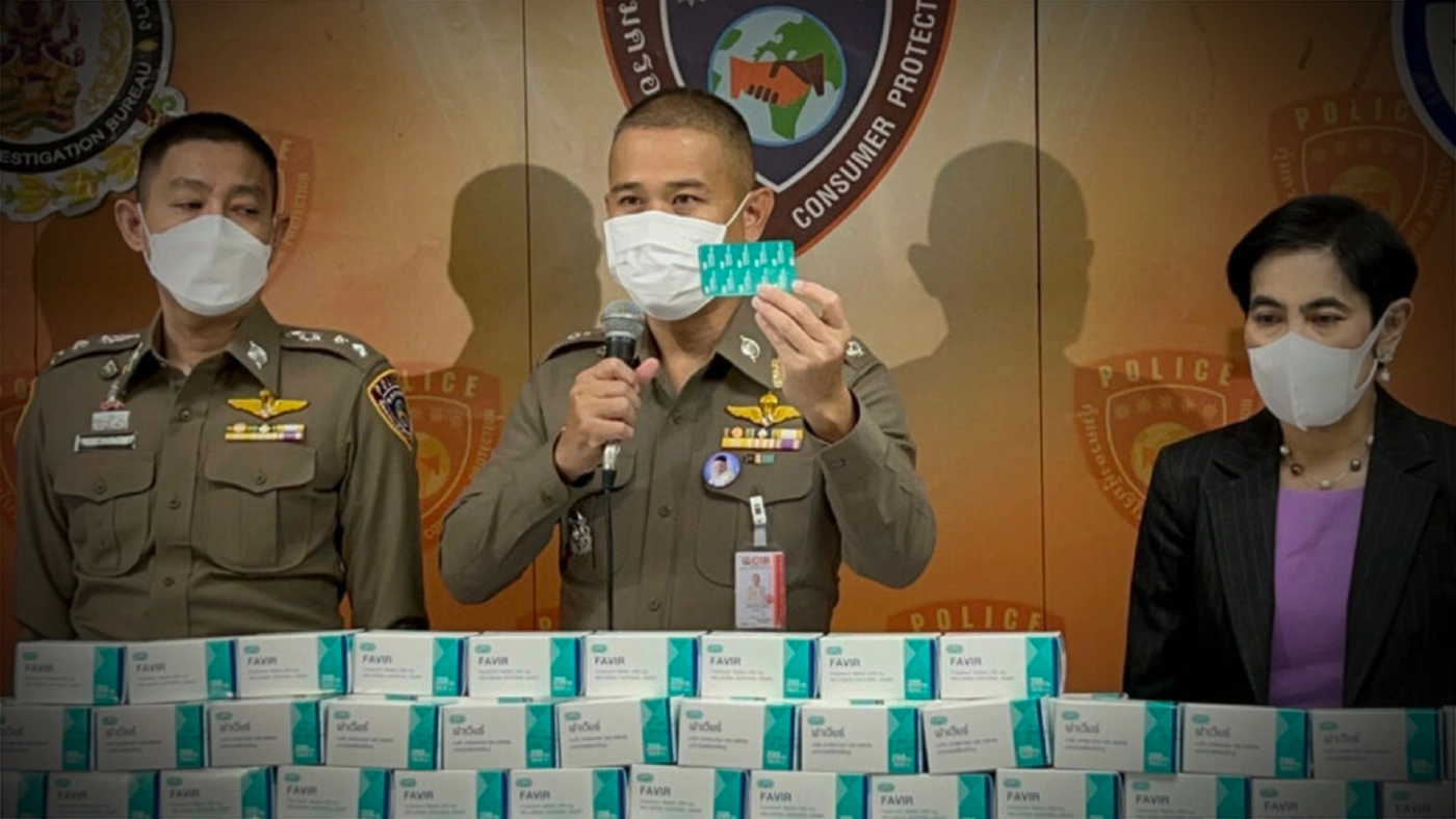ปคบ.-อย. จับขบวนการลอบขายยา "ฟาวิพิราเวียร์"