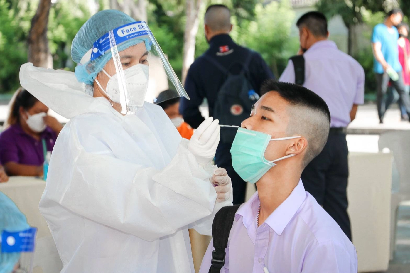 บรรยากาศการเปิดเทอมวันแรกของวิทยาลัยเทคนิคมีนบุรี