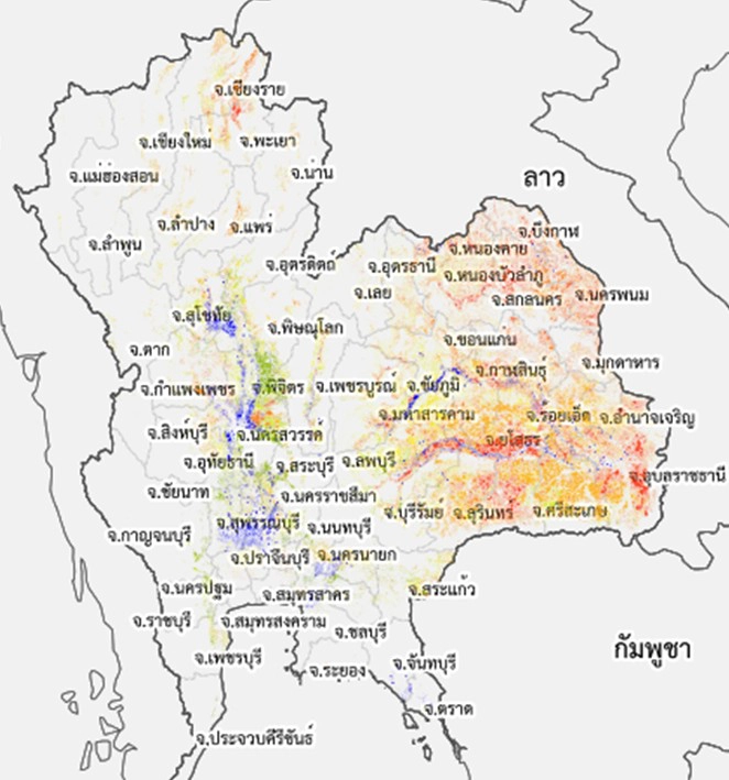 พื้นที่น้ำท่วม ปี 2564 