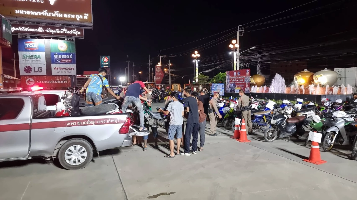 ตำรวจนนท์เปิดปฏิบัติการ 3 ล.จับเด็กแว้น 110 คน ยึดจยย. 165 คัน