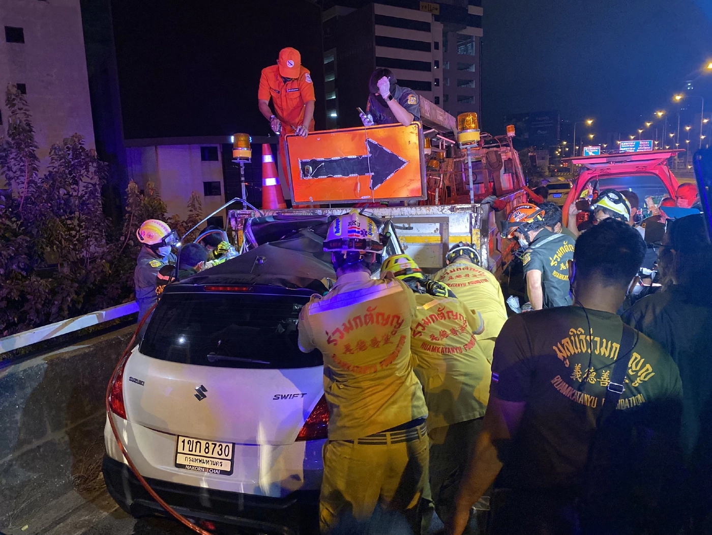 เครือข่ายคดี เสี่ยโจ้ ปัตตานี ซิ่งเก๋งชนรถบรรทุกบนทางด่วนดับ