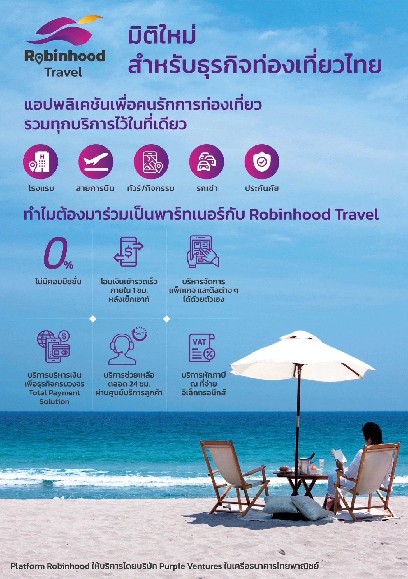 เปิดตัว “โรบินฮู้ด ทราเวล” หนุนธุรกิจท่องเที่ยวฟื้น