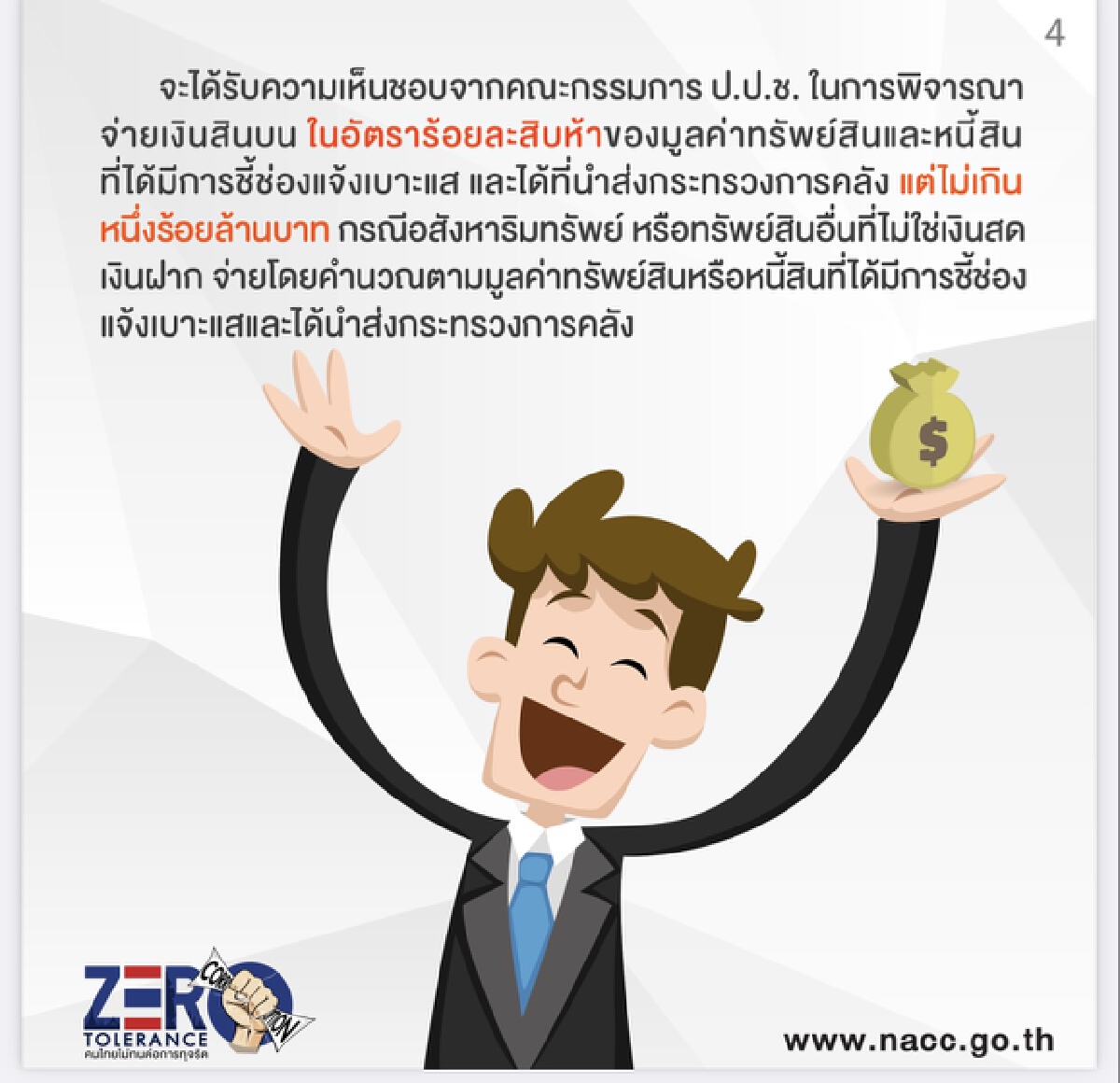 ป.ป.ช. จ่ายแล้ว100ล้าน ผู้ชี้ช่องคดีร่ำรวยผิดปกติ