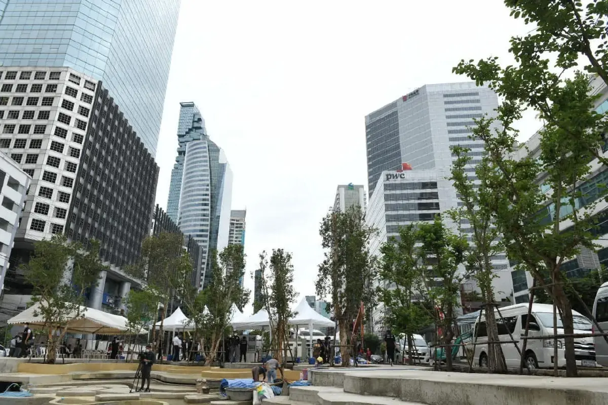 สวนสาธารณะคลองช่องนนทรี คืบหน้า 50% พร้อมเปิด 25 ธ.ค.64