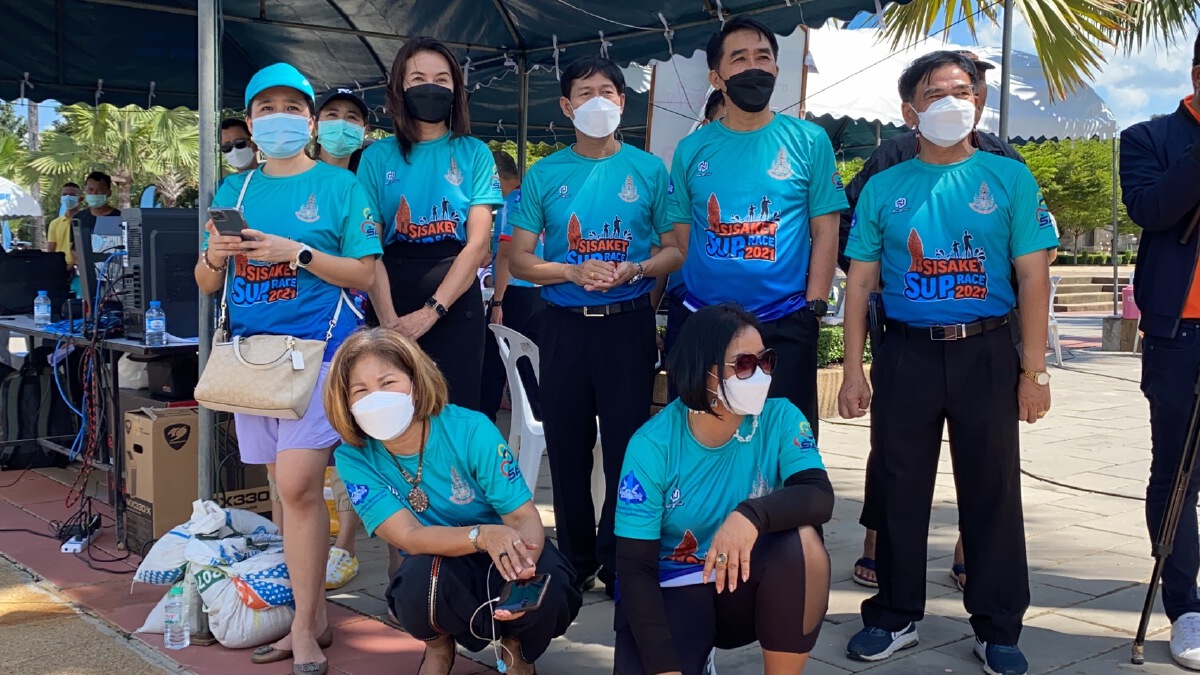 ศรีสะเกษจัดแข่งขันกีฬากระดานยืนพาย SISAKET SUP RACE 2021