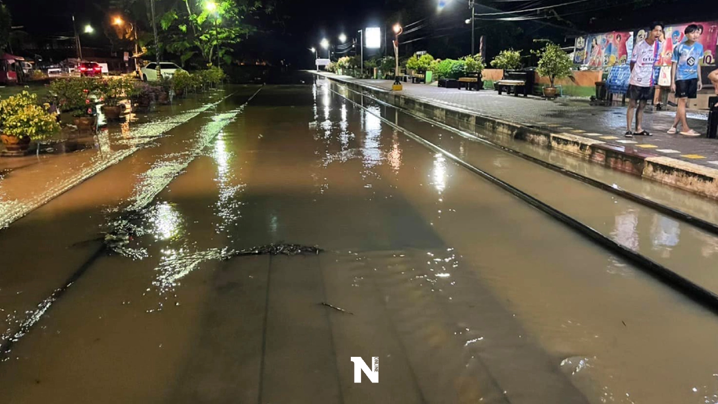น้ำท่วมหนัก การรถไฟฯ ยกเลิก 8 ขบวน ปิดทางสายใต้ ช่วงสถานีสวี-เขาสวนทุเรียน