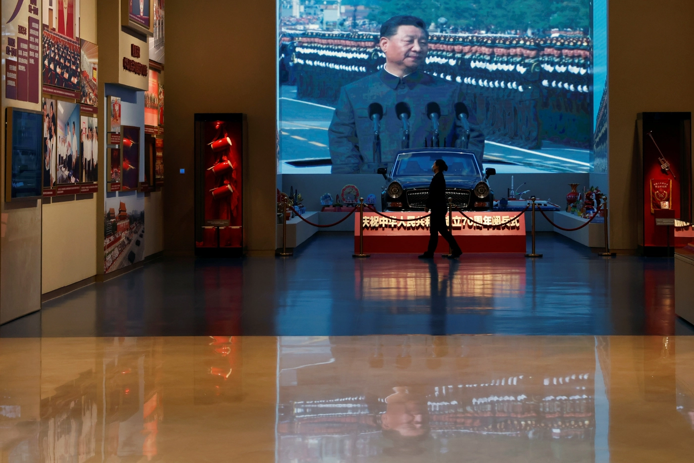 งานนิทรรศการภายในพิพิธภัณฑ์พรรคคอมมิวนิสต์จีนเมื่อวันที่ 11 พ.ย.2564