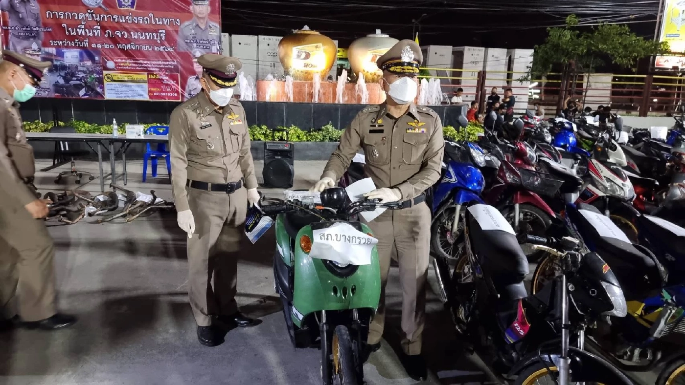 ตำรวจนนท์เปิดปฏิบัติการ 3 ล.จับเด็กแว้น 110 คน ยึดจยย. 165 คัน