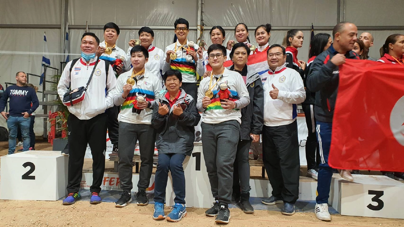 เปตองสาวไทยพลิกเฉือนฝรั่งเศส13-12ผงาดคว้าแชมป์โลกสมัย8