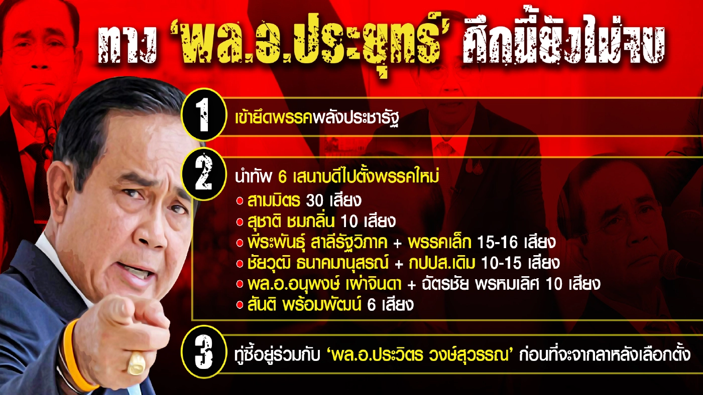 เส้นทางเดินพลเอกประยุทธ์ และเส้นทางเดินทักษิณ