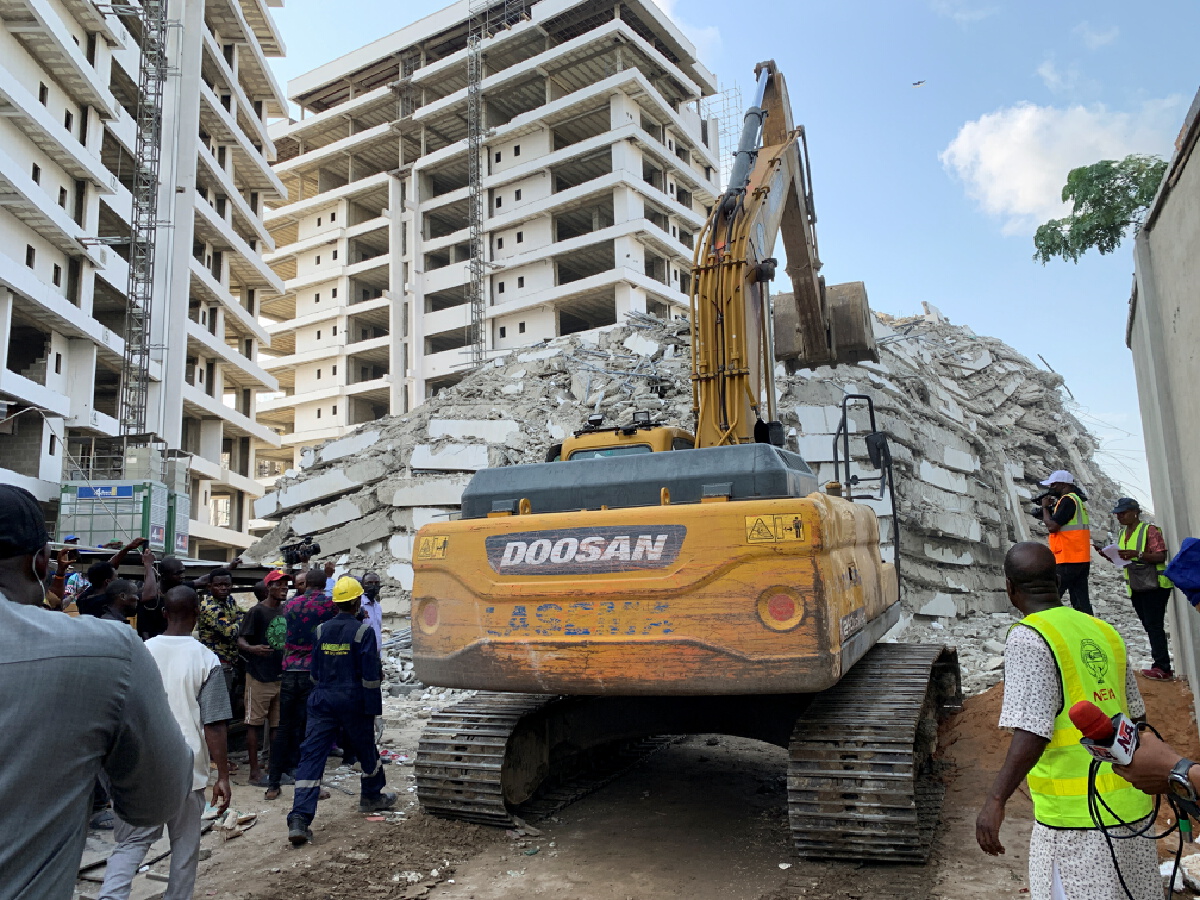 อาคารอพาร์ตเมนต์ห้องละ 40 ล้านบาท ถล่มที่ไนจีเรีย