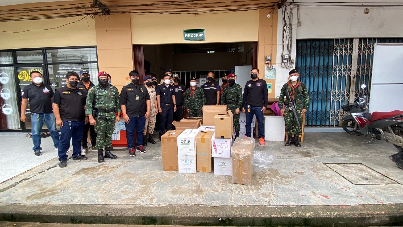 บุกยึดบุหรี่หนีภาษีกว่า 40 ล้านบาทในอ.สะเดา