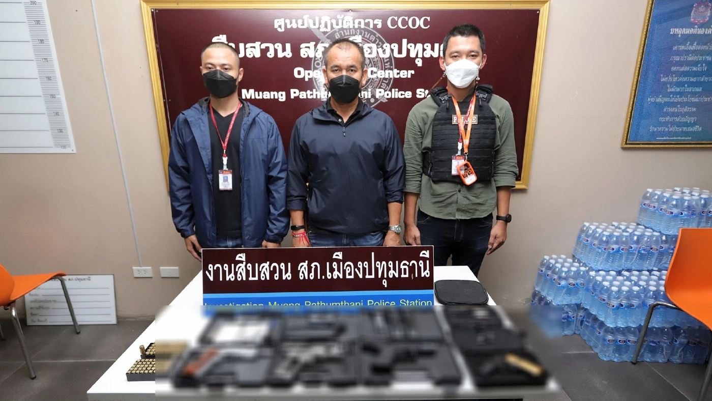 จับขาโจ๋เมืองปทุมฯทำปืนเถื่อนขายออนไลน์ ผ่านกลุ่มไลน์-เฟสบุ๊ค