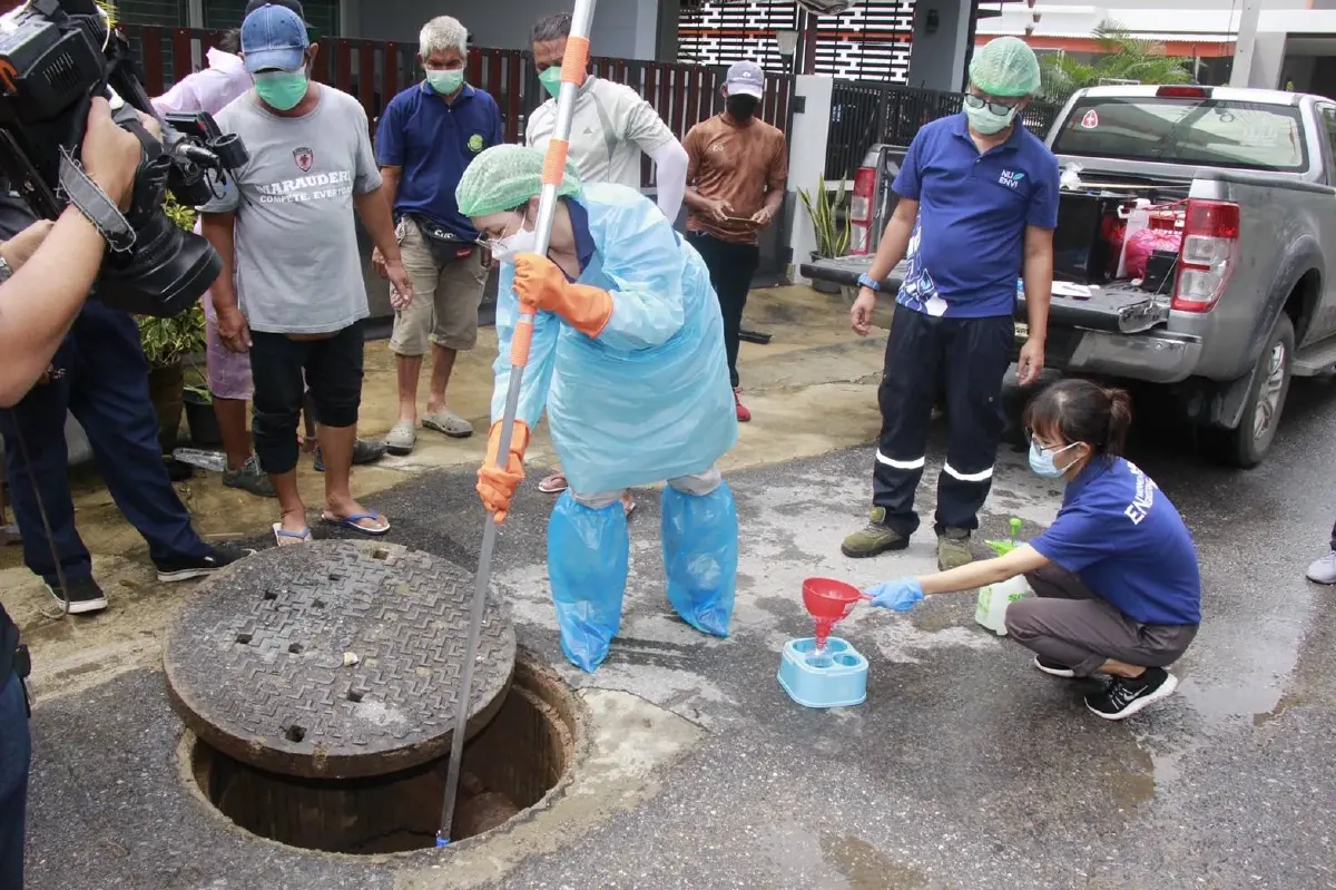 เก็บตัวอย่างซาก SARS-CoV-2 ในน้ำเสียหาฮอตสปอตการระบาด