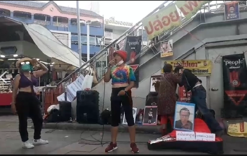 มาตามนัดแต่กร่อย! ม็อบ 19 พ.ย. รวมตัวอนุสาวรีย์ชัยฯ ขับไล่ลุงออก