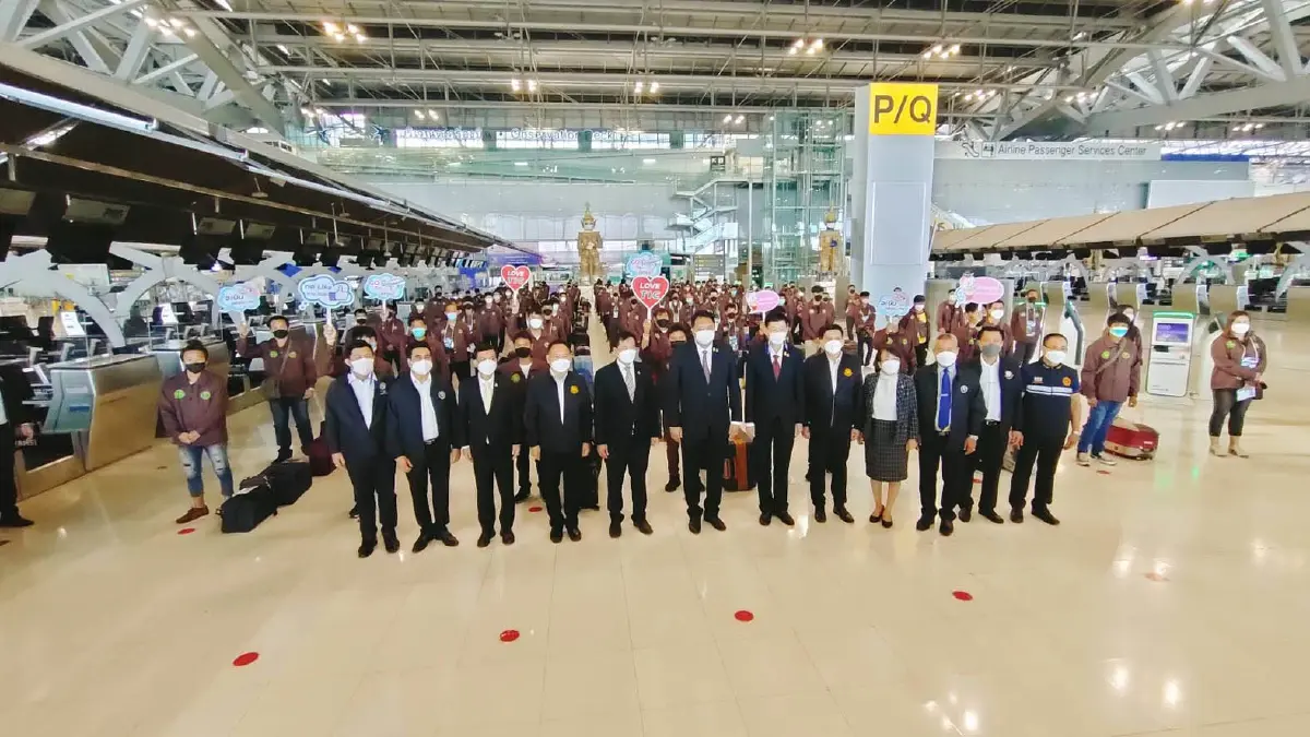 รมว.กระทรวงแรงงาน ร่วมเป็นกำลังใจ แรงงานไทยไปทำงานภาคเกษตรรัฐอิสราเอล