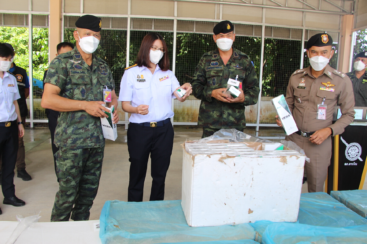 จับกุมบุหรี่หนีภาษีมูลค่านับล้านบาท