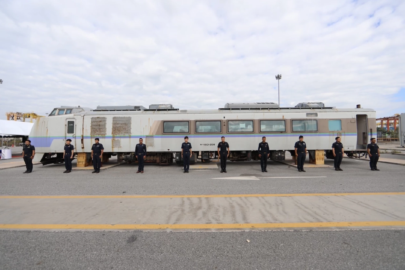 ขบวนรถไฟ JR Hokkaido มือสอง จากญี่ปุ่น จำนวน 17 คัน ถึงไทยแล้ว