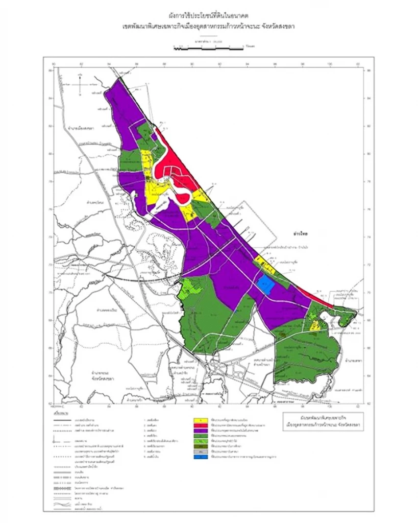 แผนผังนิคมอุตสาหกรรมจะนะ