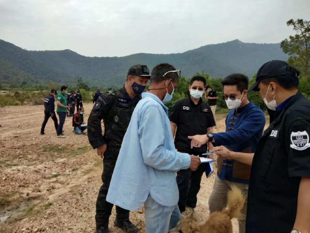 DSI ลงพื้นที่ตรวจสอบการบุกรุกป่าสงวนแห่งชาติป่ายางหัก - เขาปุ้ม จ.เพชรบุรี