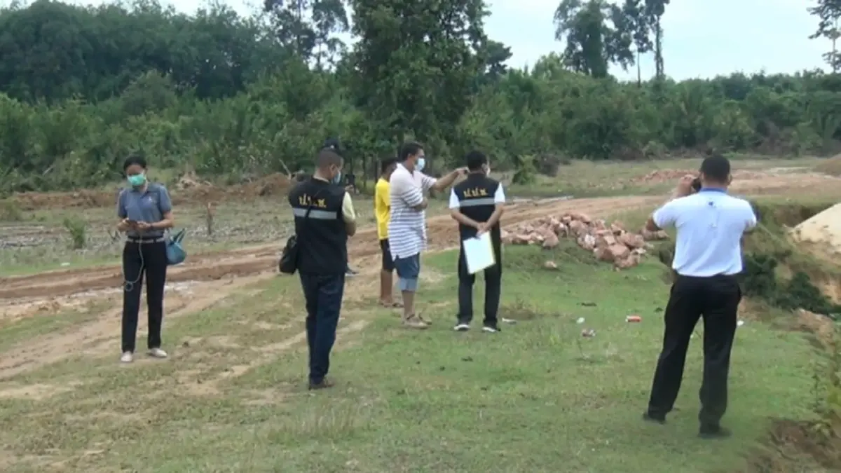 ป.ป.ช.ตรังตรวจสอบบ่อดูดทราย ทำตลิ่งพัง กระแสน้ำเปลี่ยนทิศ