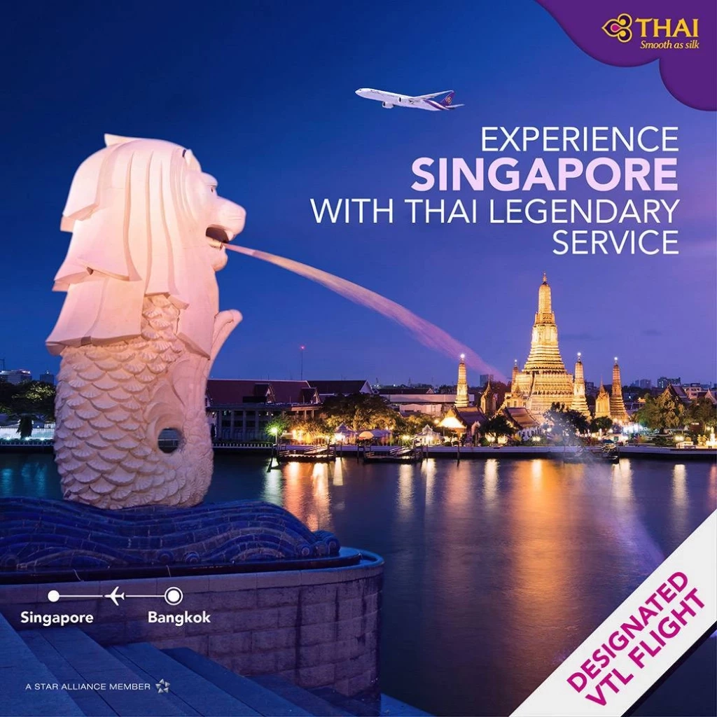 “การบินไทย”  นำผู้โดยสารเข้าสิงคโปร์ ไม่ต้องกักตัว เริ่ม 14 ธ.ค. นี้