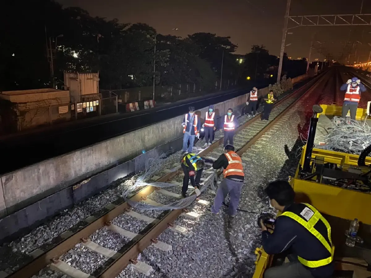 การรถไฟฯ เร่งขยายผล คดีลักลอบตัดสายใยแก้วนำแสง รถไฟฟ้าสายสีแดง