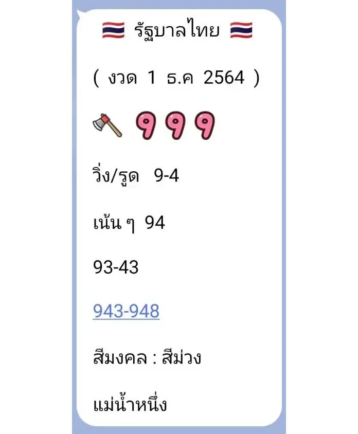 รวมมาให้แล้วครบจบที่เดียว เลขยอดนิยม ประจำงวดวันที่ 1 ธ.ค. 2564