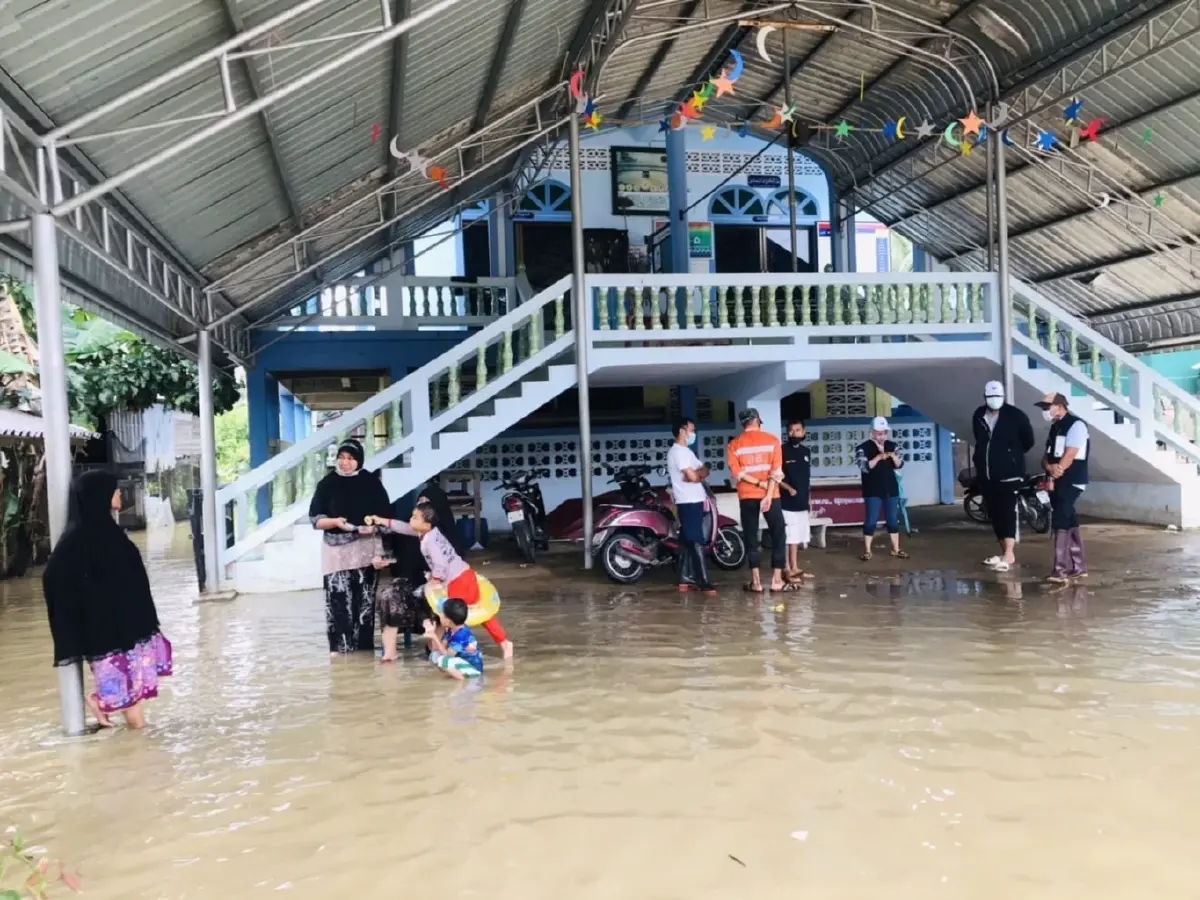 ชป.หน่วงน้ำปัตตานี เฝ้าระวังสถานการณ์ 24 ชม.