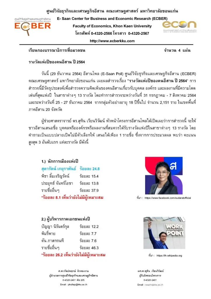 "หญิงหน่อย"เป็นนักการเมืองขวัญใจคนอีสาน