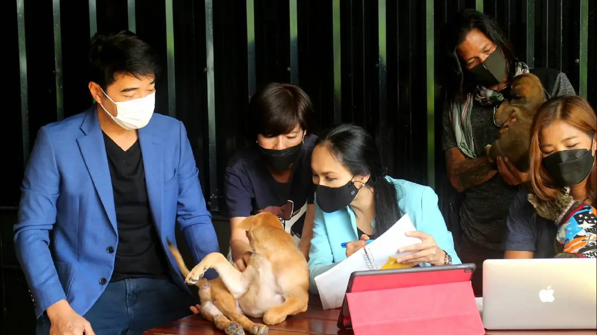 ก้อง สหรัถ -นีโน่ เมทนี คุณจิ๋ว แห่งมูลนิธิคุณ ช่วยเหลือน้องหมา-แมว ไร้บ้าน