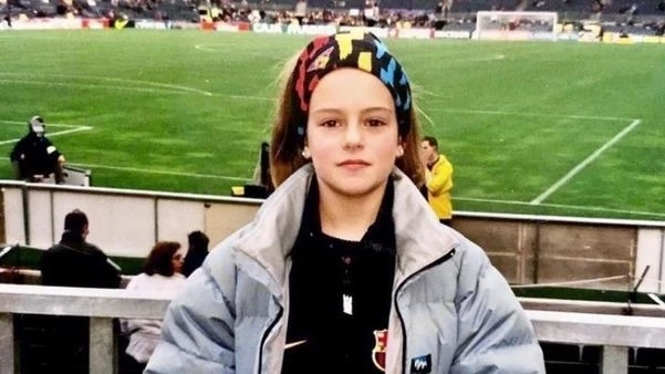 (เป็นสาวก บาร์เซโลนา ตั้งแต่เด็ก จากการปลูกฝังโดยคุณค่า / ภาพจาก Twittter)