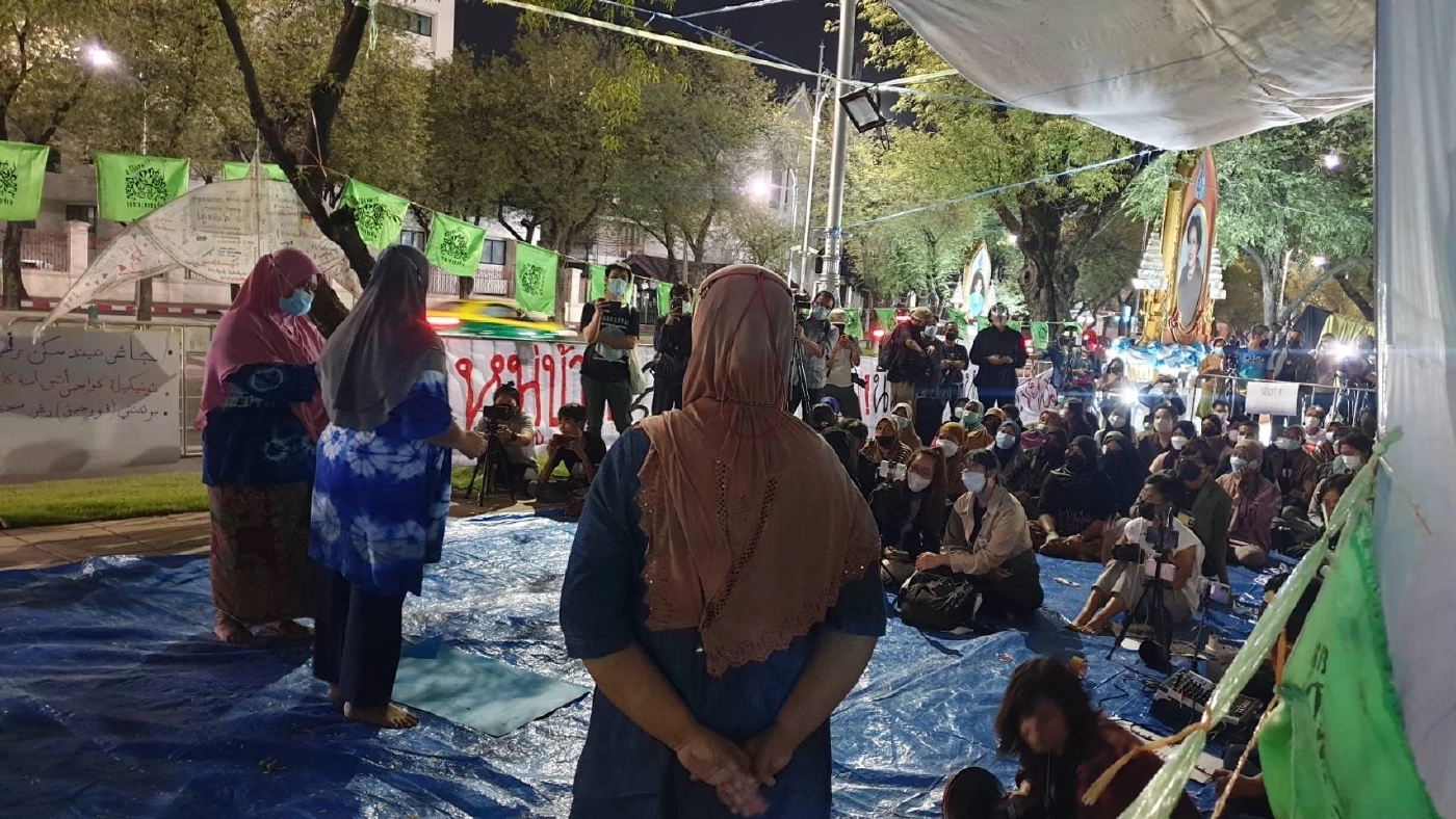 ตำรวจวางกำลังรับม็อบจะนะ จ่อเคลื่อนมาทำเนียบ