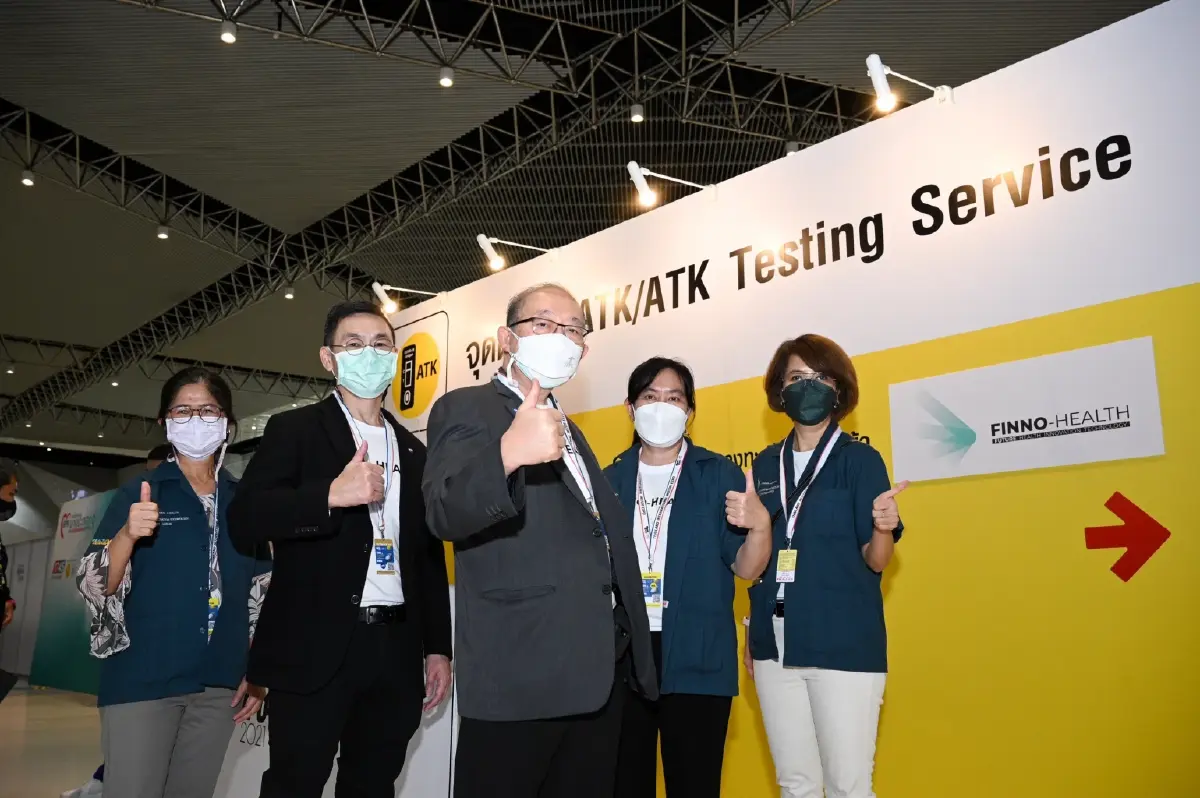 FINNO-HEALTH มั่นใจ ATK Passport คัดกรองโควิด ผู้เข้าร่วมงานMotor Expo 2021