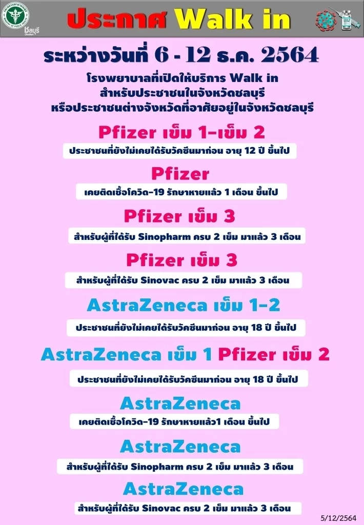 ฉีดวัคซีนเข็ม 3 วันนี้ มีที่ไหนบ้าง เช็กกันตรงนี้