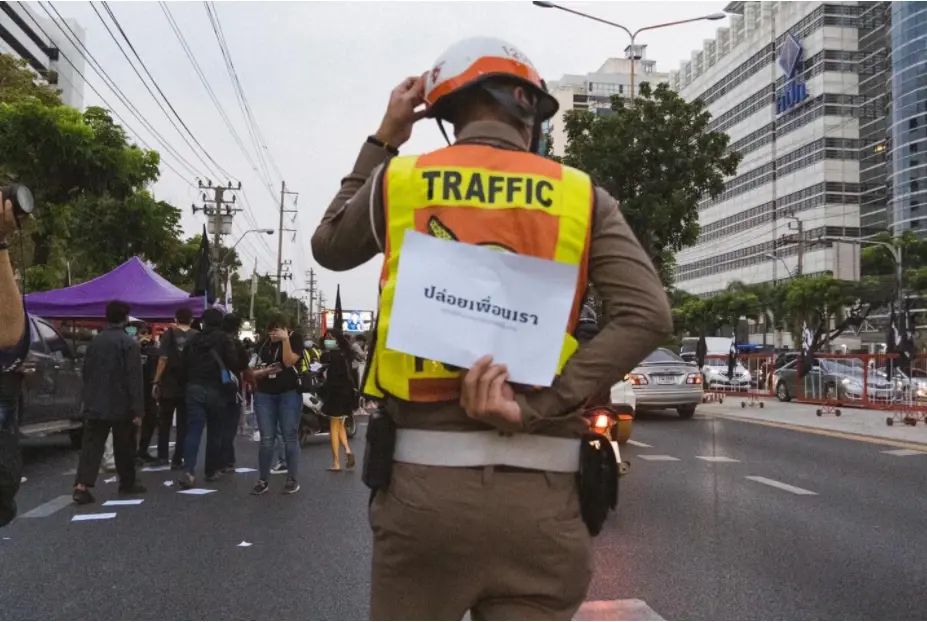 ภาพที่กลุ่มทะลุฟ้านำมาบิดเบือนเผยแพร่