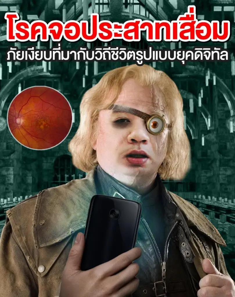 โรคจอประสาทตาเสื่อมก่อนเวลาอันควร ภัยเงียบที่มากับวิถีชีวิตรูปแบบใหม่