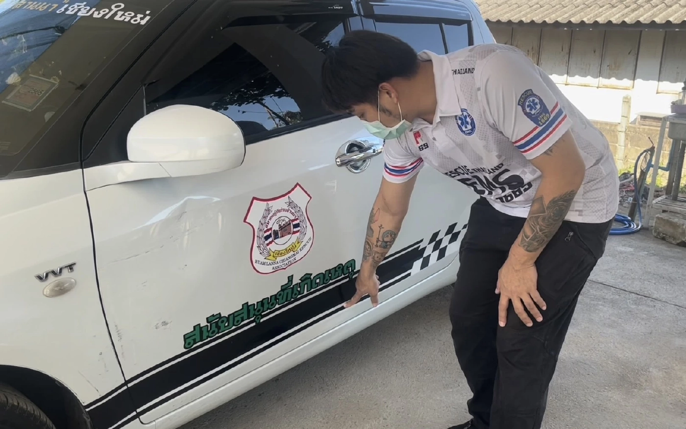 เปิดคลิปกล้องหน้ารถกู้ภัย ผู้พิพากษา​ชนแล้วซิ่งหนี