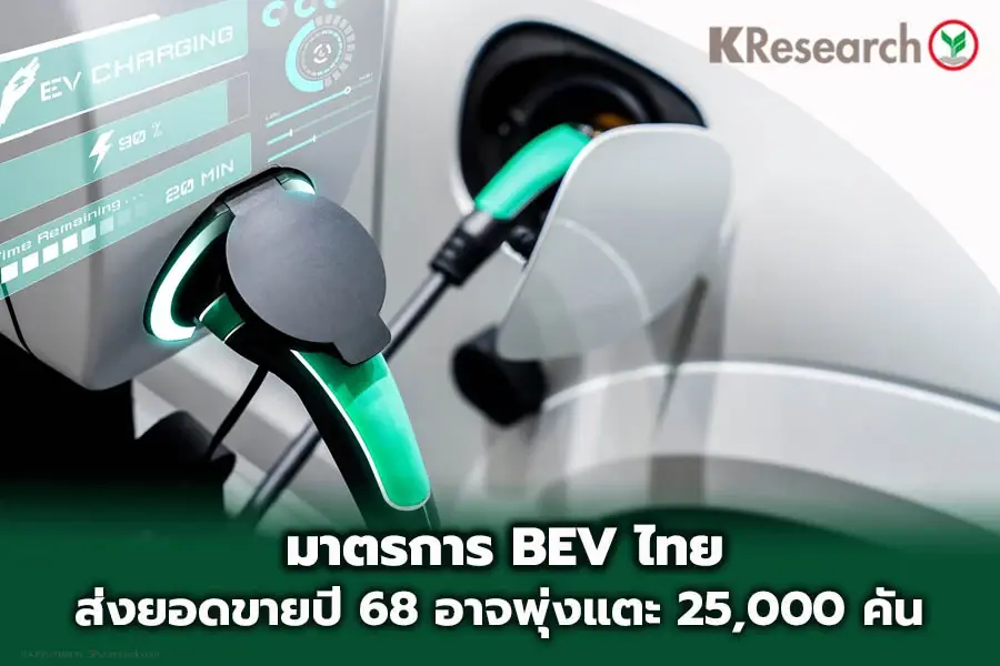เทรนด์อนาคต รถยนต์ BEV ดันยอดขาย ปี 68 พุ่ง 25,000 คัน