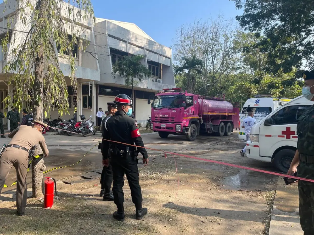 เฮลิคอปเตอร์ฝึกบิน ของศูนย์ฝึกการบินทหารบกจังหวัดลพบุรีตก