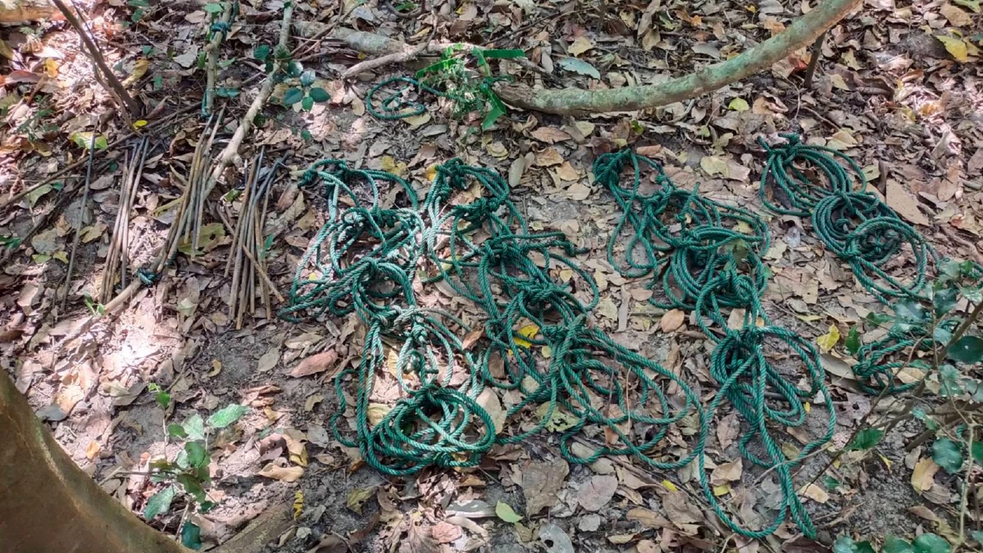 สลด! พบซากกระทิง ติดบ่วงแร้ว จนขาดใจตาย