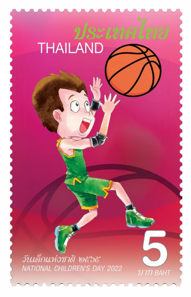 “ไปรษณีย์ไทย”เปิดตัวแสตมป์วันเด็กแห่งชาติ ปี 65 รวมกีฬาสุดฮิตเด็กไทย