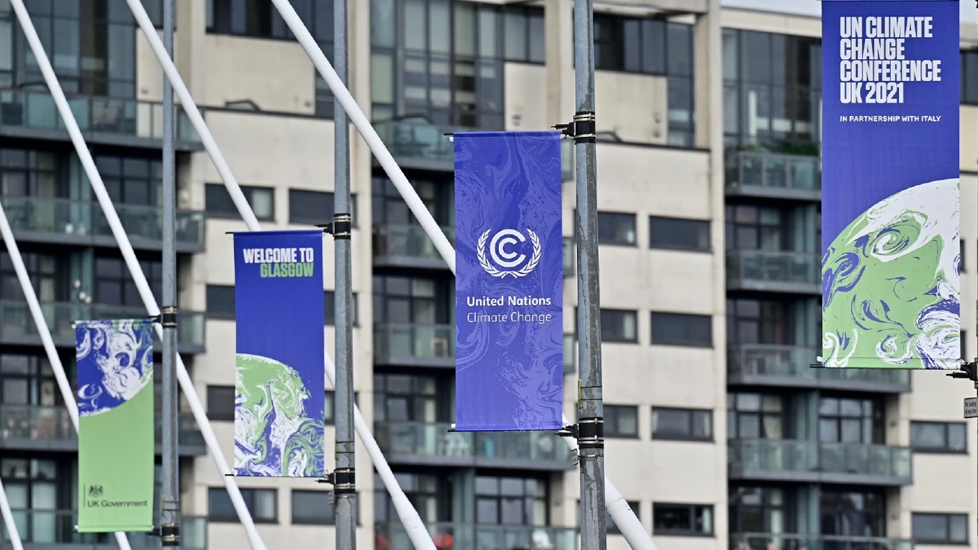 ป้ายโปรโมทการประชุม COP26