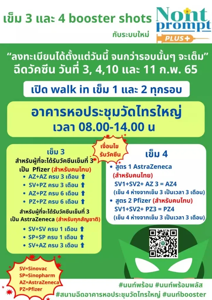 ด่วน รพ.ธรรมศาสตร์ฯ เปิด walk-in ฉีดเข็ม 3 แอสตร้าฯ รับเพียงวันละ 300 คน