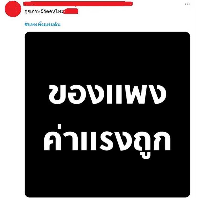 แฮชแท็ก #แพงทั้งแผ่นดิน สะท้อนยุคข้าวยากหมากแพง