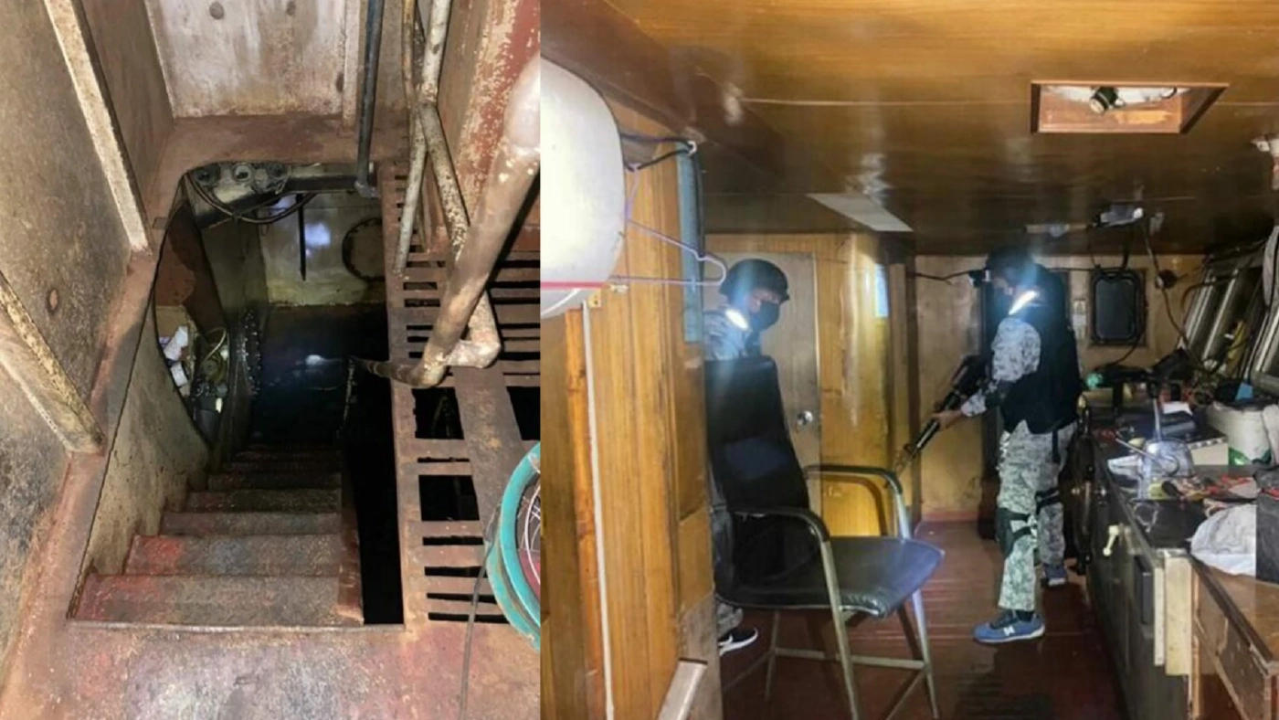 ไม่ยอมเข้าฝั่ง! "เรือผี" จมดิ่งสู่ท้องทะเล หลังทัพเรือภาค 2 ลากจูง